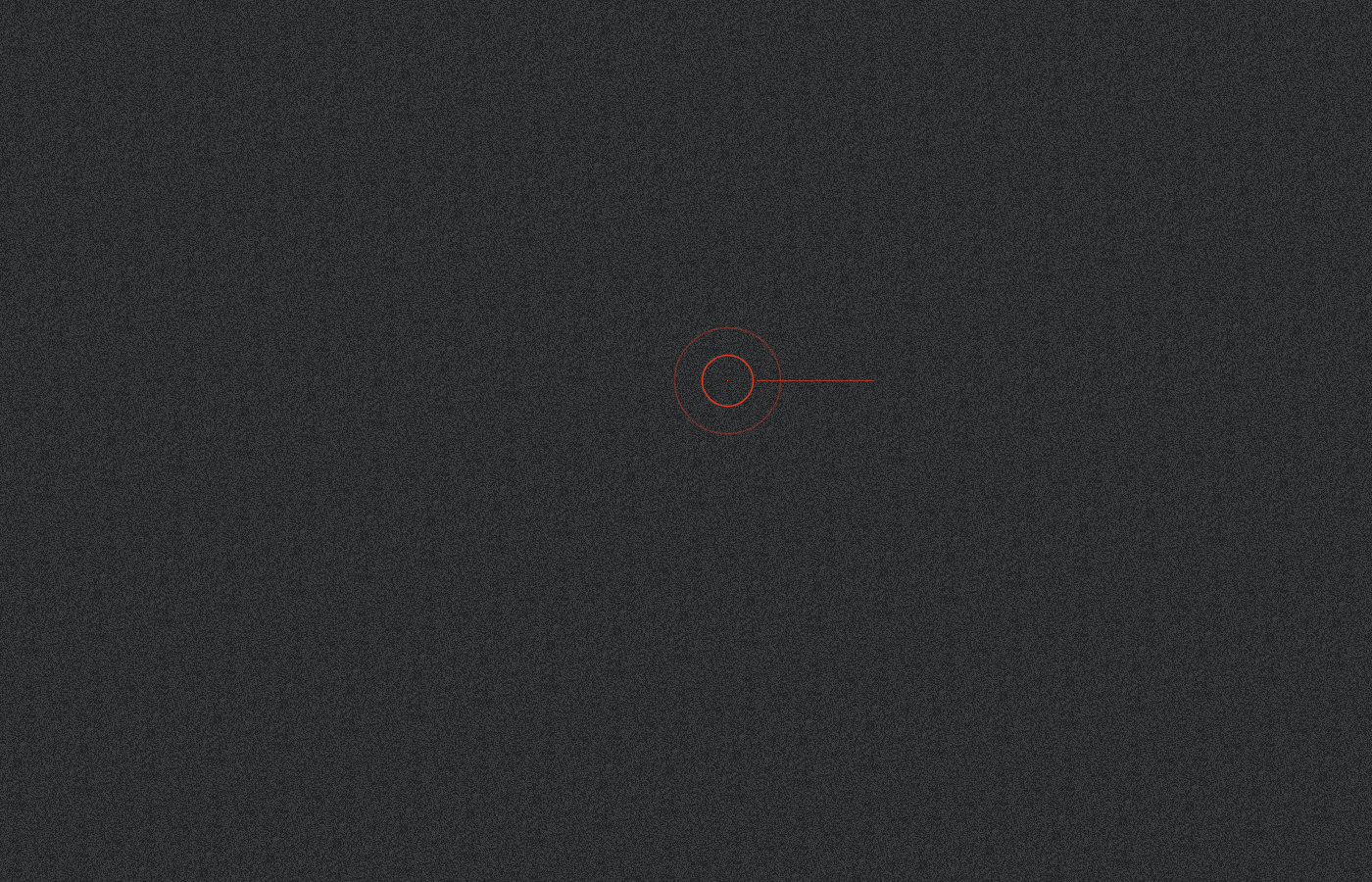 A dark field of 1,260,000 cells, one of them marked in red.